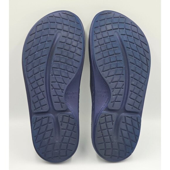 OOfos OOriginal Men's Navy Blue Ooahh Sport Slide Sandals Size M9/Wo's 11 2636 - Picture 7 of 16